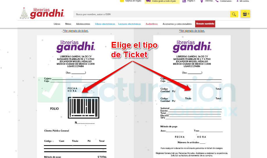 Gandhi PASO 1. Identifica el tipo de ticket y el número de ticket 